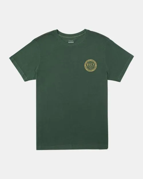 Rvca Standard Issue TShirt College Green Men Short Sleeves