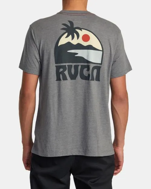 Rvca Sundowner Tee Smoke Men Short Sleeves