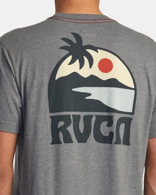 Rvca Sundowner Tee Smoke Men Short Sleeves