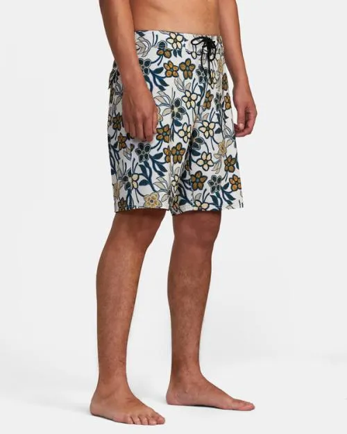 Rvca VA PRINT BOARDSHORT 19034 Silver Bleach Men Boardshorts