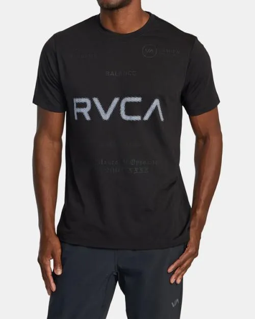 Rvca VA Sport Tee Black 2 SportMen Short Sleeves