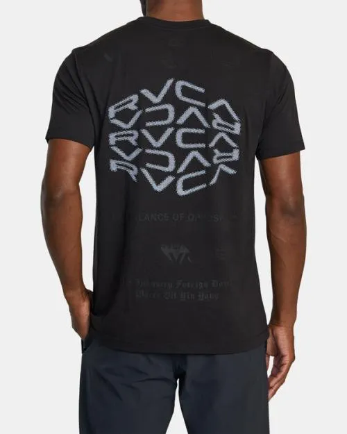 Rvca VA Sport Tee Black 2 SportMen Short Sleeves