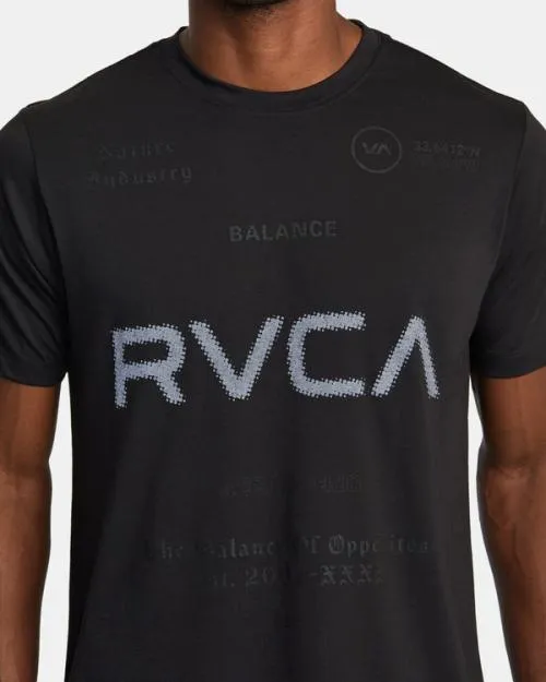 Rvca VA Sport Tee Black 2 SportMen Short Sleeves