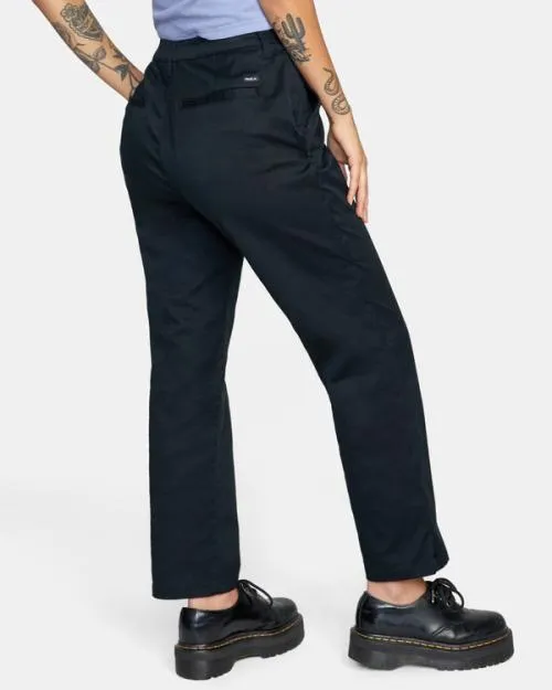Rvca Weekend Stretch Pants True Black Women Pants