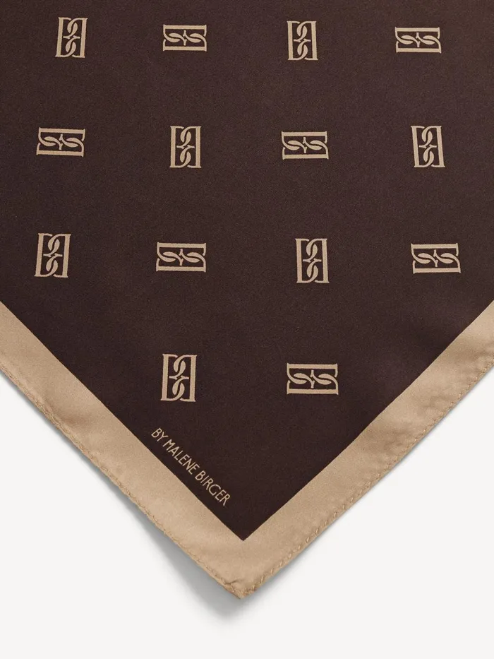 Scarves Women By Malene Birger Monnas Silk Scarf Shale Scarves Women By Malene Birger Monnas Silk Scarf Shale