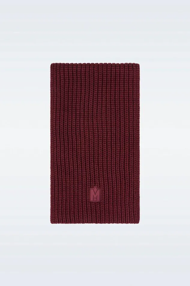 Scarves Women Mackage NELL Rectangular Merino Wool Scarf Flame
