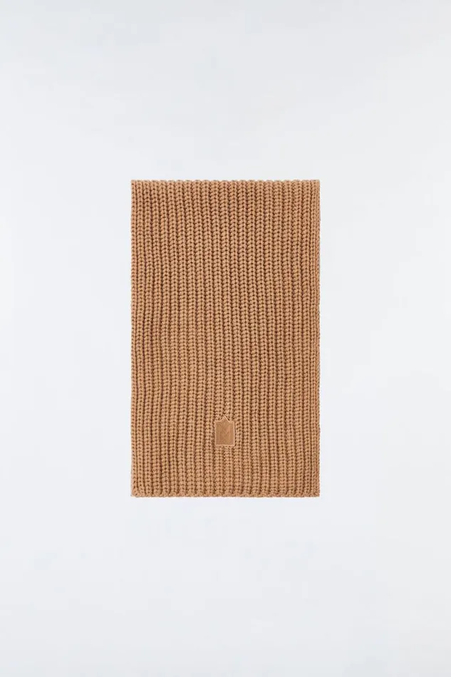 Scarves Women Mackage NELL Rectangular Merino Wool Scarf Flame