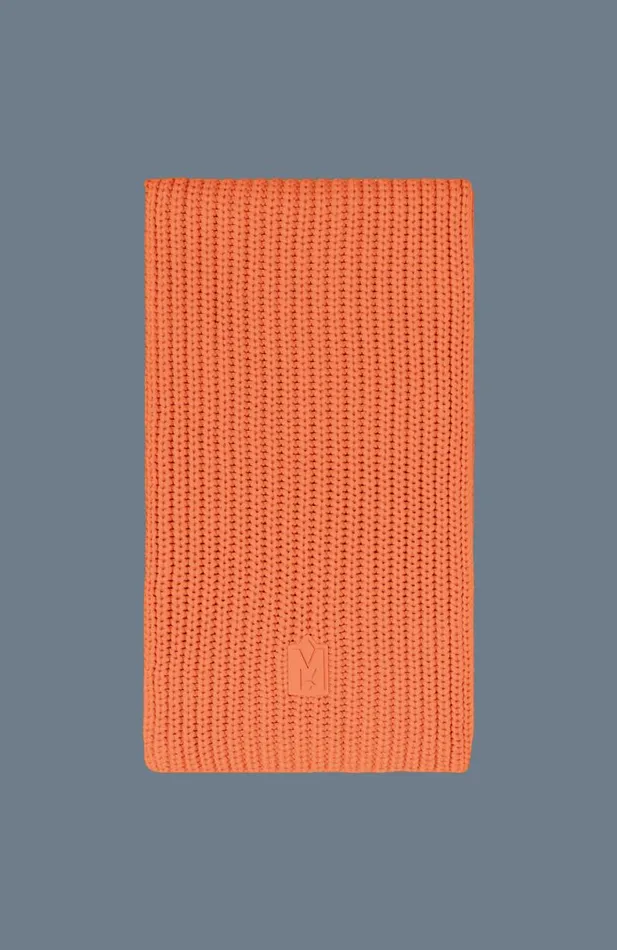 Scarves Women Mackage NELL Rectangular Merino Wool Scarf Flame