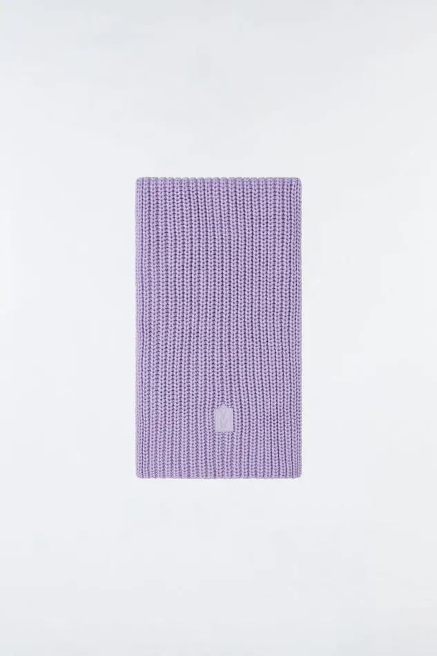 Scarves Women Mackage NELL Rectangular Merino Wool Scarf Flame