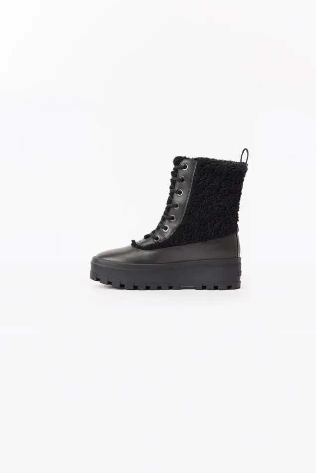 Shearling Lined Boots Women Mackage HERO Shearling Winter Boot For Women Black Shearling Lined Boots Women Mackage HERO Shearling Winter Boot For Women Black