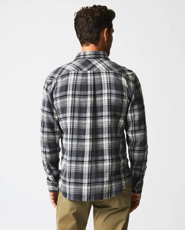Shirting Men Billy Reid Brushed Bold Plaid Tuscumbia Shirt Greyblack