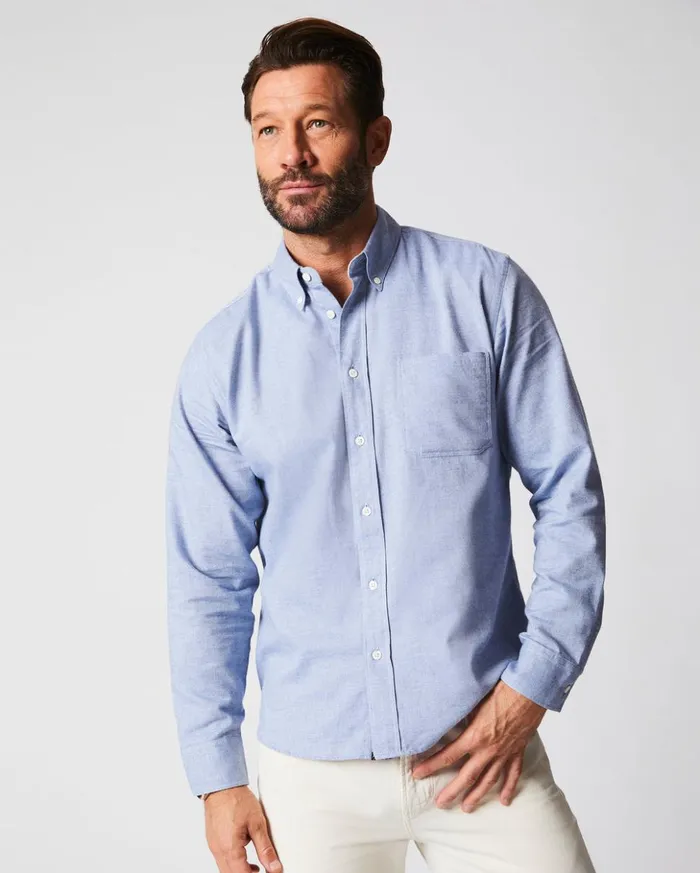Shirting Men Billy Reid Tuscumbia Classic Shirt Light Blue