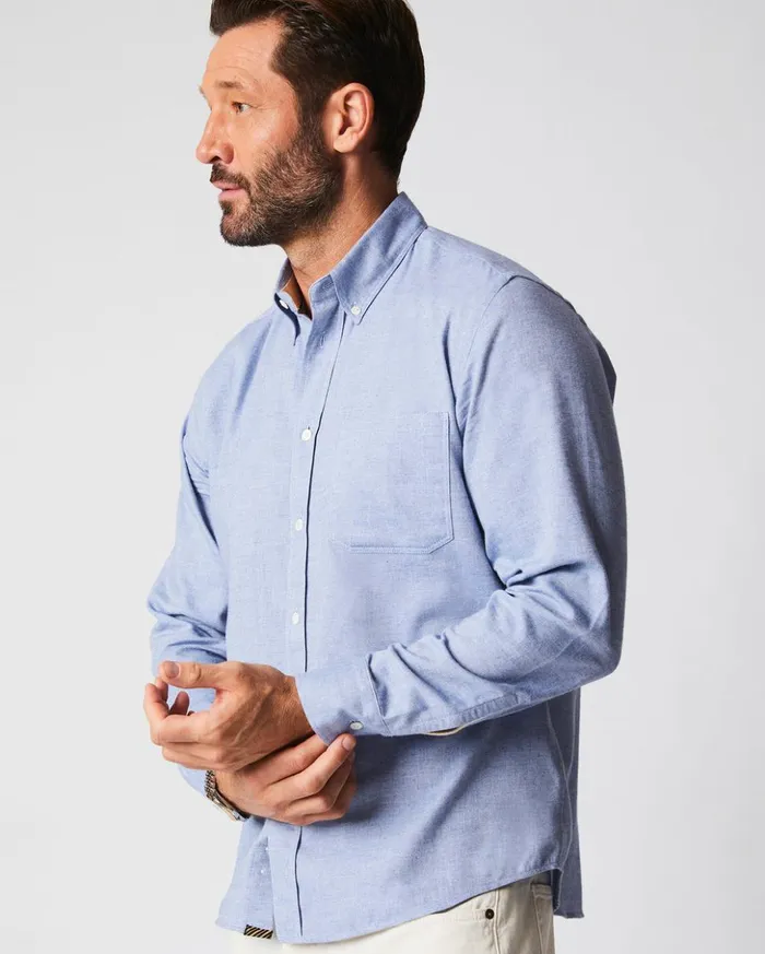 Shirting Men Billy Reid Tuscumbia Classic Shirt Light Blue