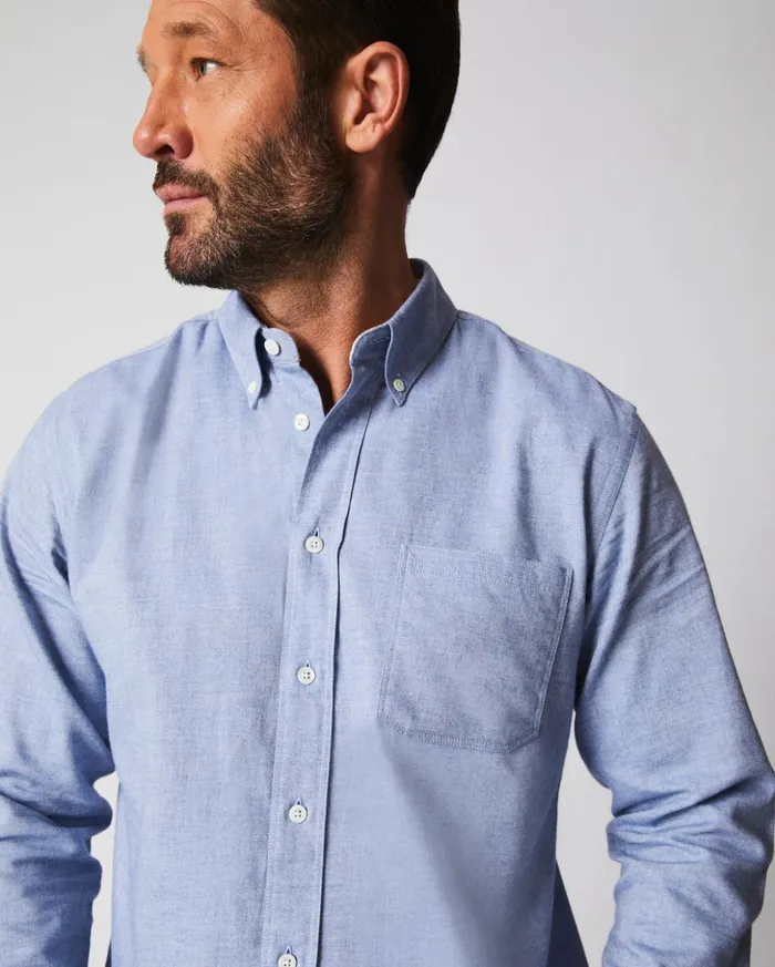 Shirting Men Billy Reid Tuscumbia Classic Shirt Light Blue