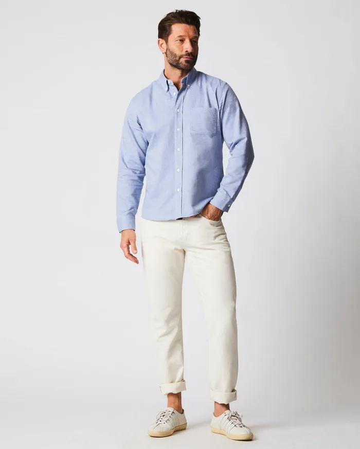 Shirting Men Billy Reid Tuscumbia Classic Shirt Light Blue