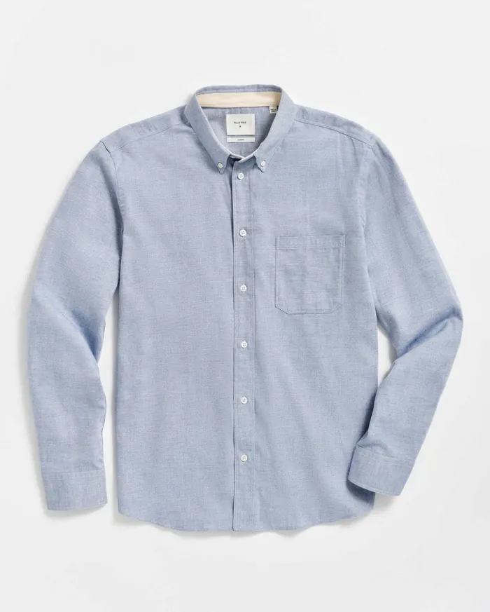 Shirting Men Billy Reid Tuscumbia Classic Shirt Light Blue
