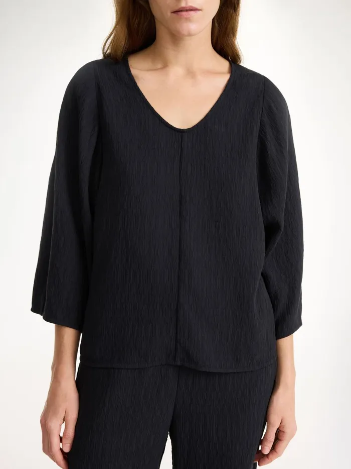 Shirts and Blouses Women By Malene Birger Calyas Blouse Black Shirts and Blouses Women By Malene Birger Calyas Blouse Black