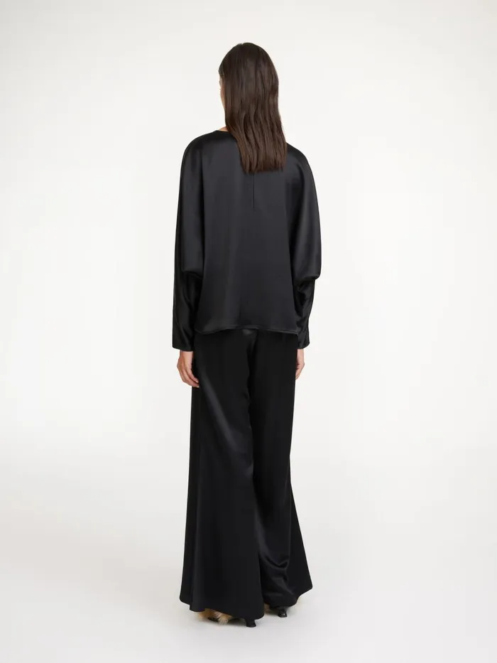 Shirts and Blouses Women By Malene Birger Odelleys Blouse Black Shirts and Blouses Women By Malene Birger Odelleys Blouse Black