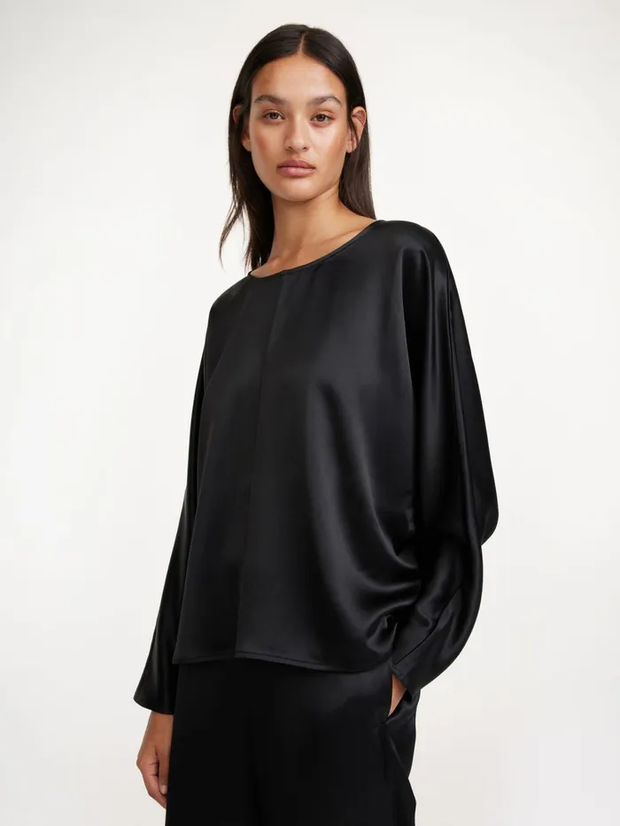 Shirts and Blouses Women By Malene Birger Odelleys Blouse Black Shirts and Blouses Women By Malene Birger Odelleys Blouse Black