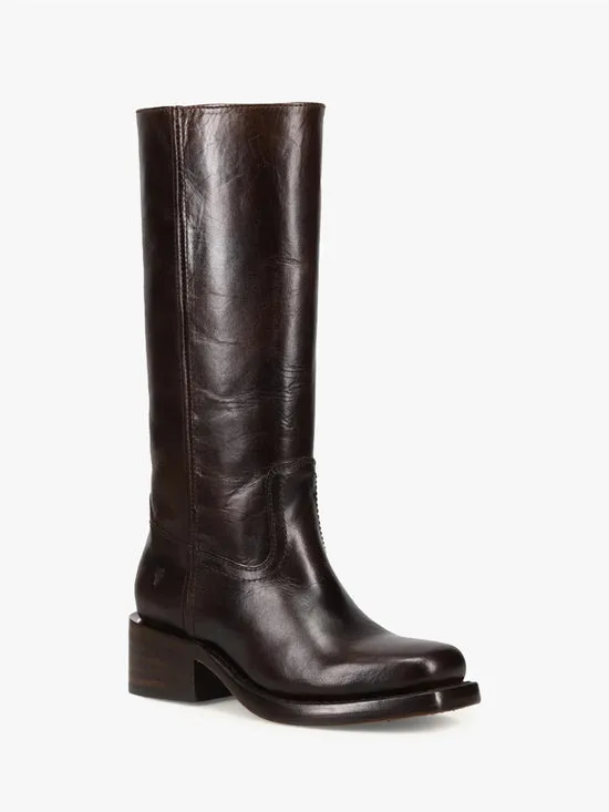 Shoes Lisa Says Gah Women Campus Knee High Boot Bourbon