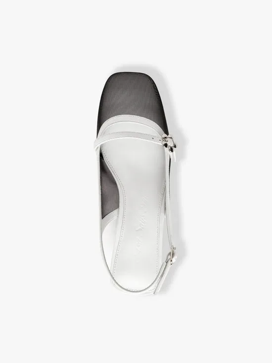 Shoes Women Mackie Heel Black Mesh Lisa Says Gah