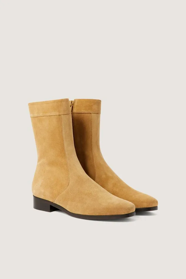 Shoes Women Soeur TORTOISESHELL ANKLE BOOTS Beige