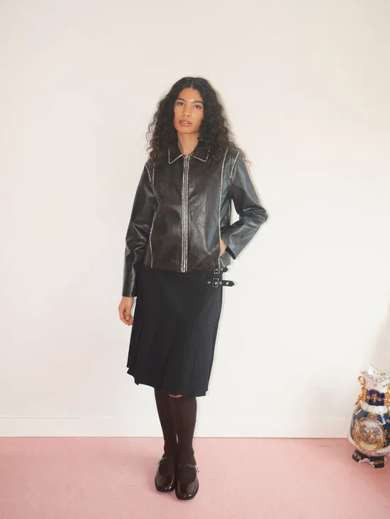 Shyla Jacket Washed Black Women Jackets Outerwear Lisa Says Gah