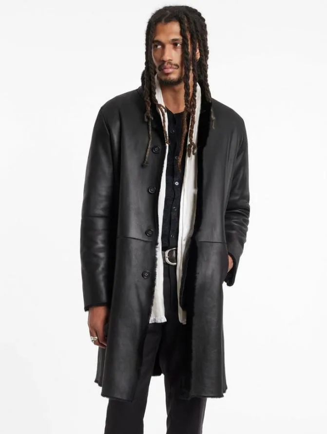 SICKLEN SHEARLING Black Clothing John Varvatos Leather Jackets
