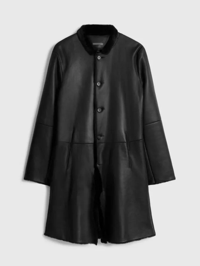 SICKLEN SHEARLING Black Clothing John Varvatos Leather Jackets