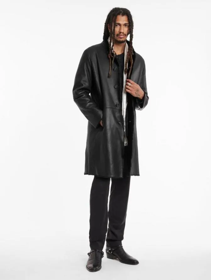 SICKLEN SHEARLING Black Clothing John Varvatos Leather Jackets