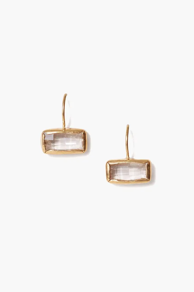 Silver Shade Crystal Tab Earrings Women Chan Luu Earrings