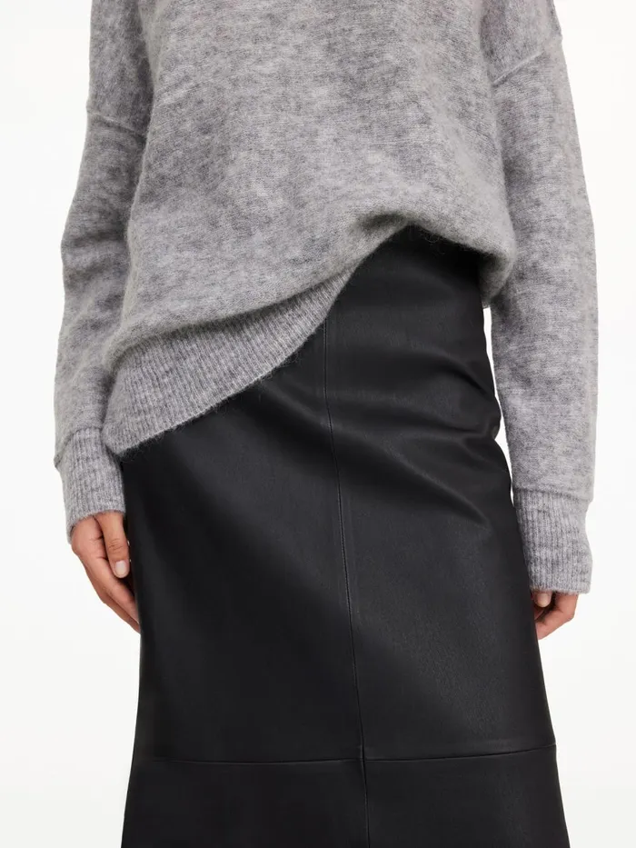 Skirts Women By Malene Birger Simoas Leather Skirt Black