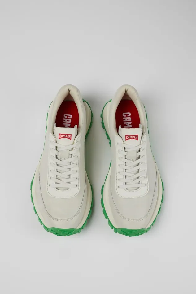 Sneakers Men Camper Drift Trail VIBRAM White LeatherTextile Sneaker