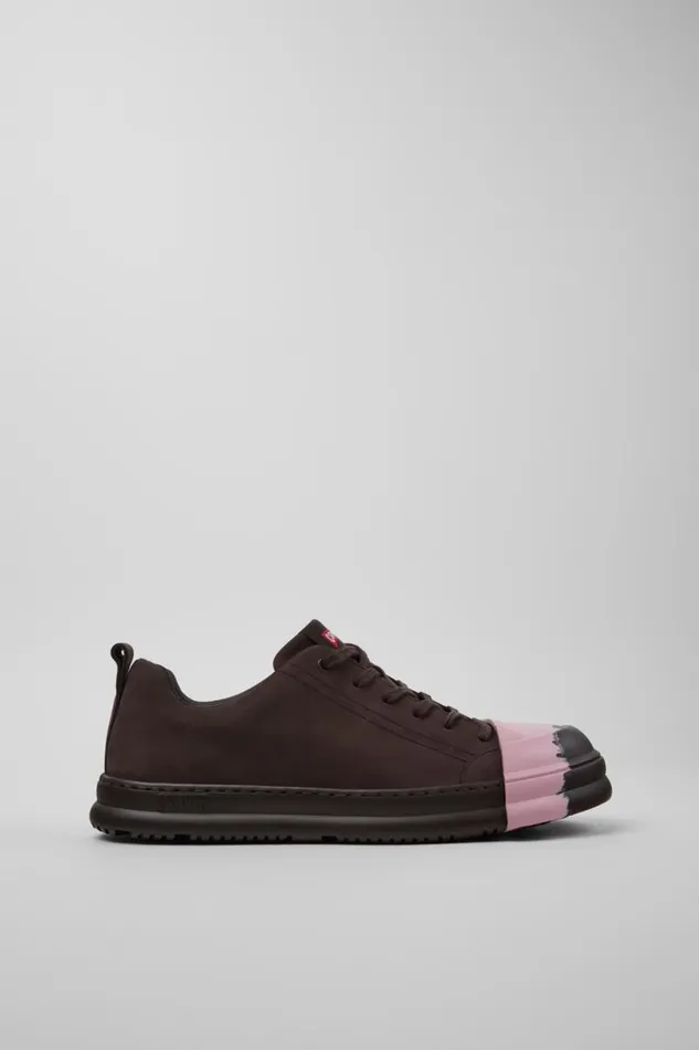 Sneakers Men Camper Junction Runner Brown Nubuck Sneakers