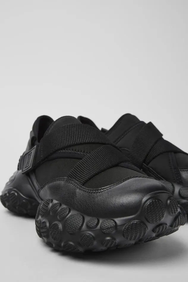 Sneakers Women Camper Pelotas Mars Black TextileLeather Sneaker