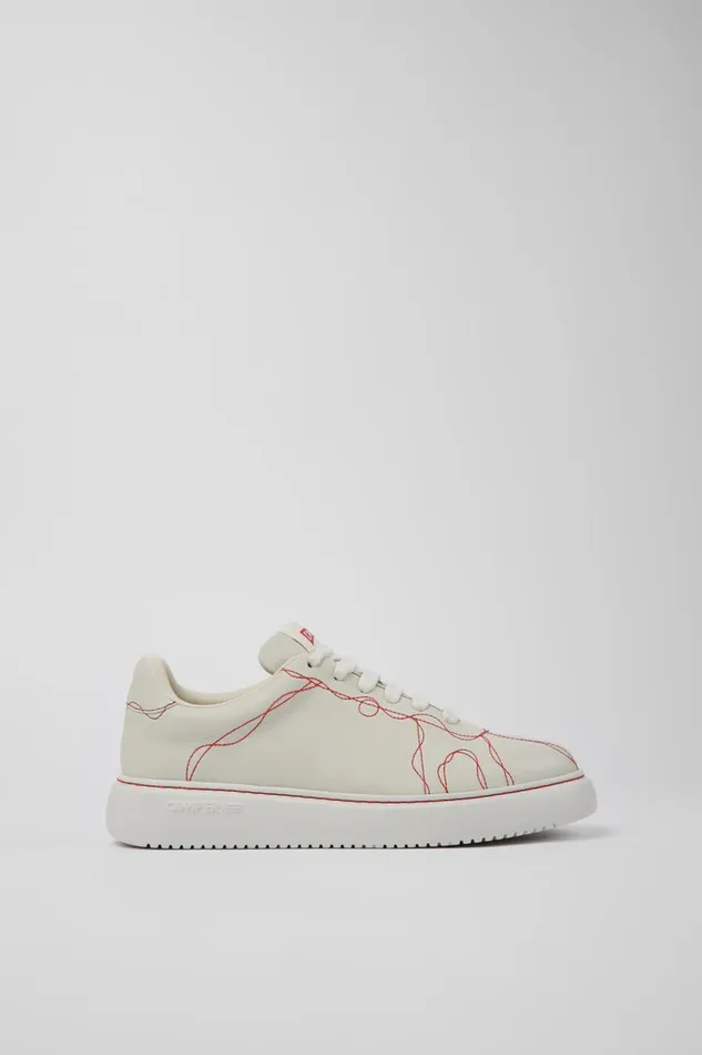 Sneakers Women Camper Twins White Leather Sneaker