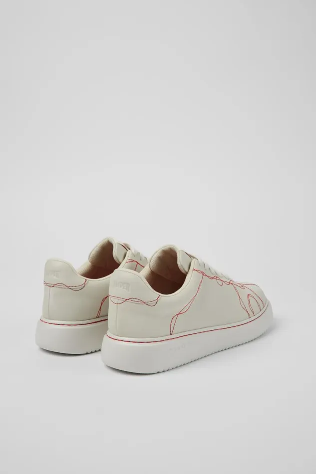 Sneakers Women Camper Twins White Leather Sneaker