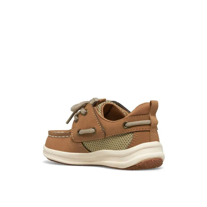 Sperry Fairwater PLUSHWAVE Jr Boat Shoe Medium Beige Kids Boat Shoes