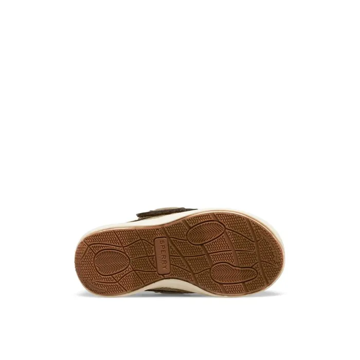 Sperry Fairwater PLUSHWAVE Jr Boat Shoe Medium Beige Kids Boat Shoes