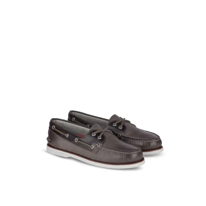 Sperry Gold Cup Authentic Original Rivingston Boat Shoe Grey Men Boat Shoes