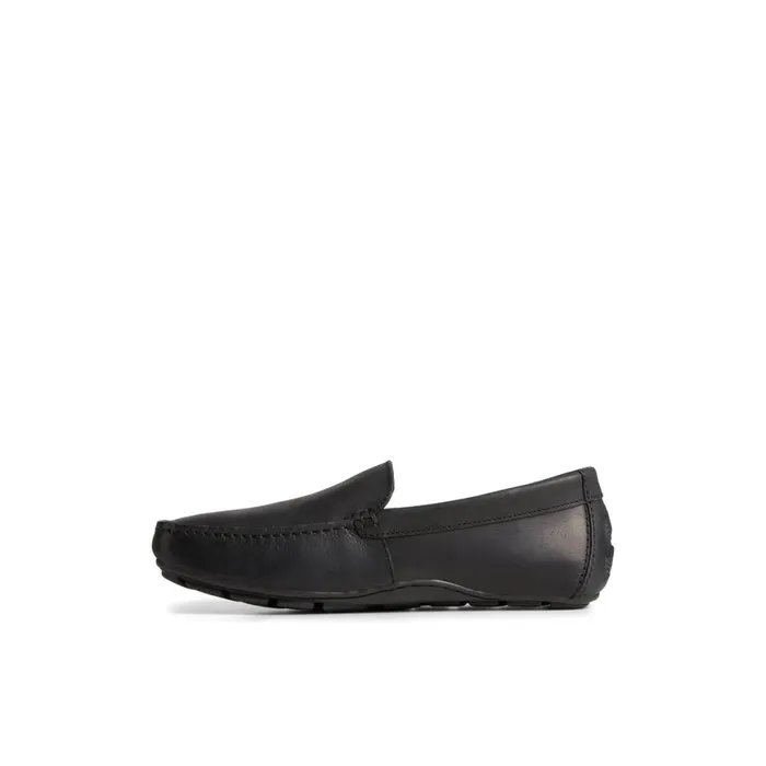 Sperry Wave Venetian Driver Black Men Loafers and Oxfords
