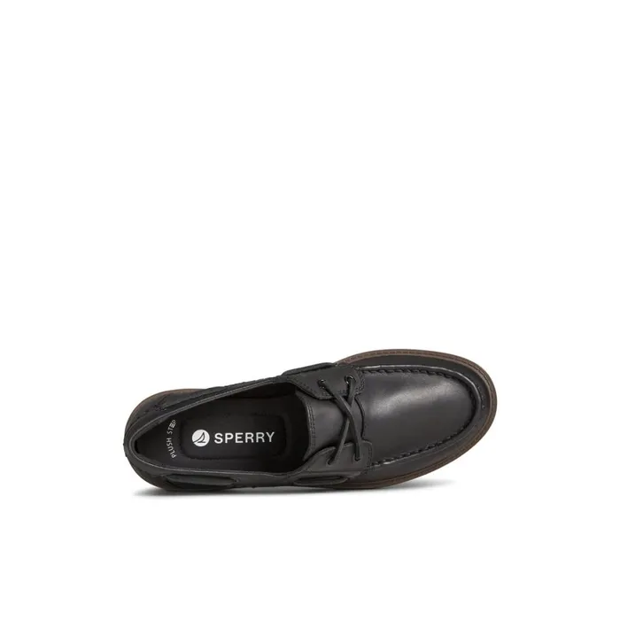 Sperry Wells Boat Shoes Black Women Boat Shoes