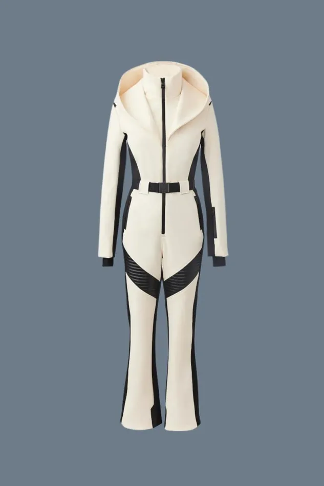 Suits Women Mackage ELLE Agile360 Down Ski Suit With Removable Hood Black