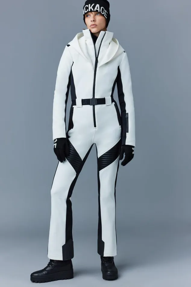 Suits Women Mackage ELLE Agile360 Down Ski Suit With Removable Hood Black
