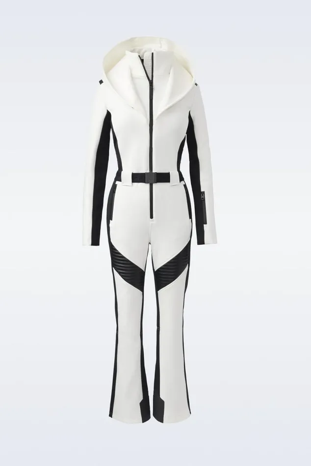 Suits Women Mackage ELLE Agile360 Down Ski Suit With Removable Hood Black
