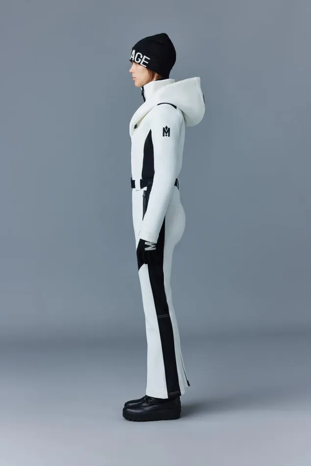 Suits Women Mackage ELLE Agile360 Down Ski Suit With Removable Hood Black
