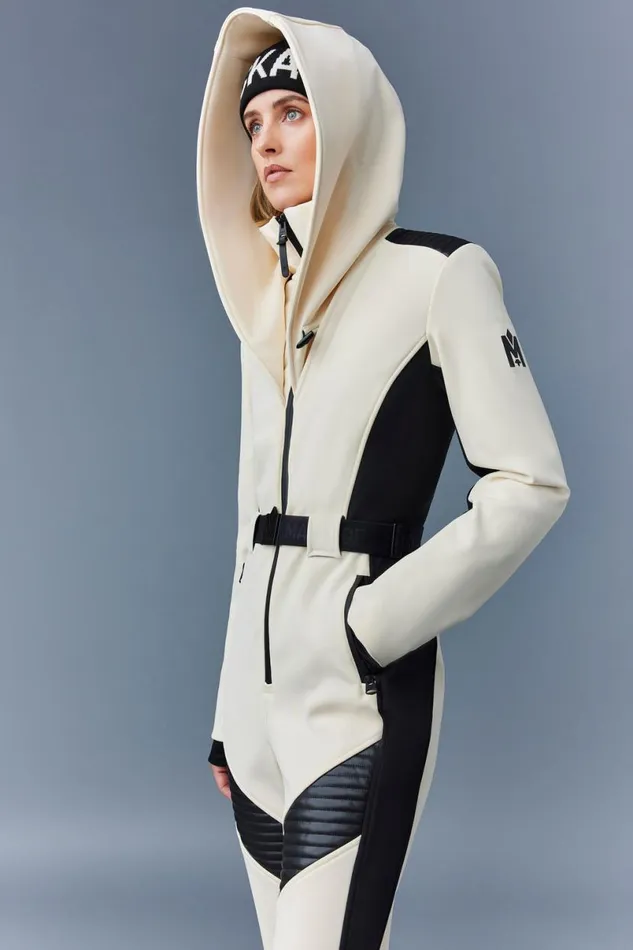Suits Women Mackage ELLE Agile360 Down Ski Suit With Removable Hood Black