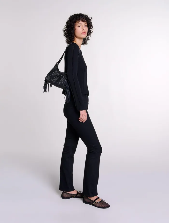 Sweaters and Cardigans Women Maje 2In1 Cardigan Black