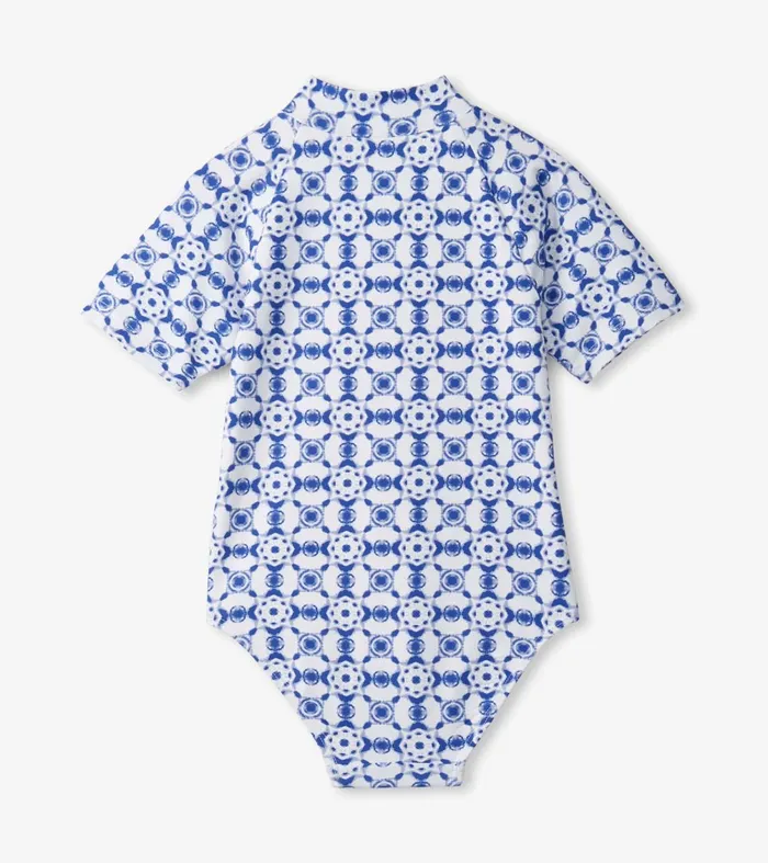 Swimwear Girls Hatley Girls Kaleidoscope OnePiece Rashguard