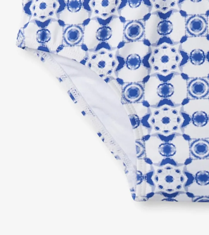 Swimwear Girls Hatley Girls Kaleidoscope OnePiece Rashguard